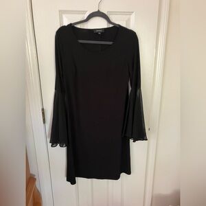 R & M Richards Black Long Sleeve Dress